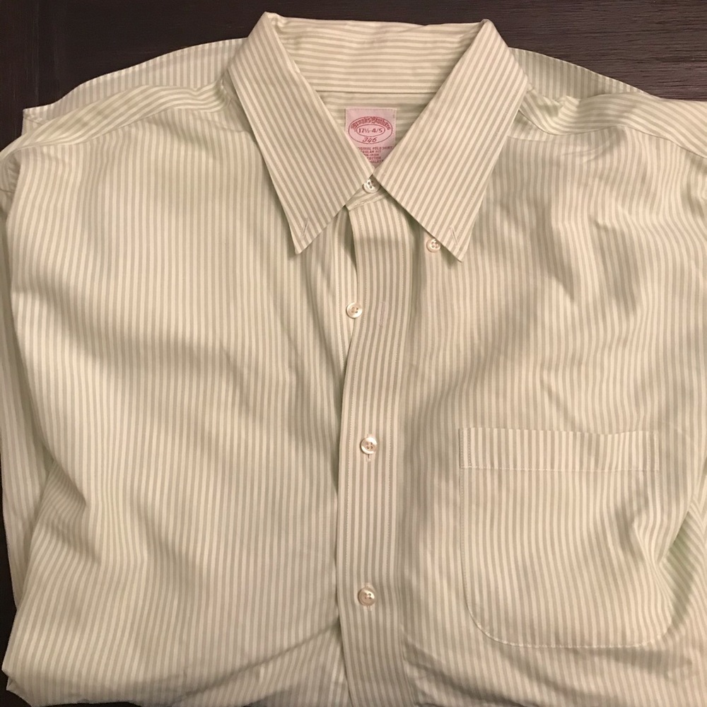 Men’s brooks brother lime green button down